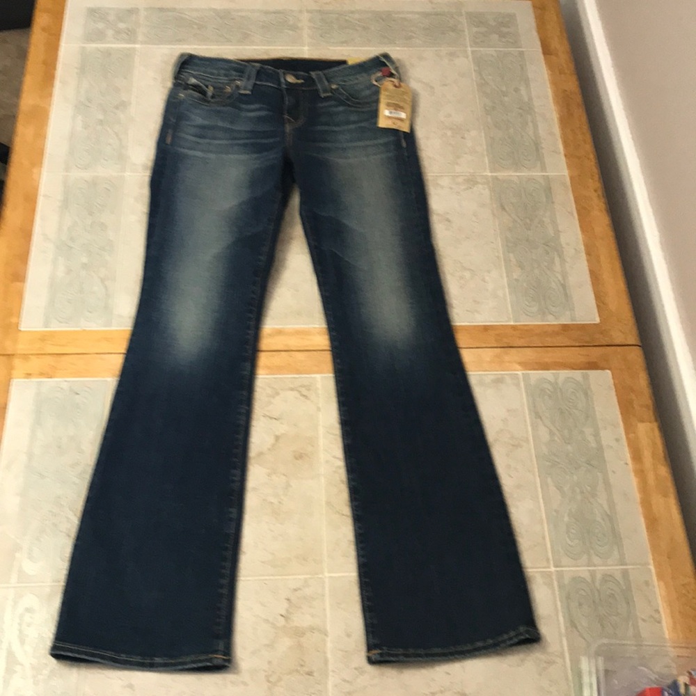 True Religion Becky Mid rise-flap Bootcut jeans